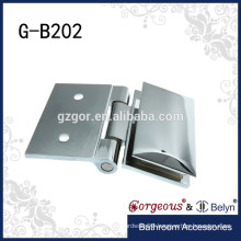 brass material 90 degree wall to glass shower hinge